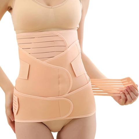 Fascia Addominale Postpartum Cintura di Supporto per il Recupero per Donna Supporto per Stomaco Vita Bacino Shapewear Funzionale