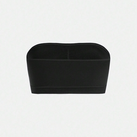 Sujetador Bandeau Sin Tirantes Para Niñas Sin Costuras Top De Tubo Con Almohadillas Transpirable Color Sólido