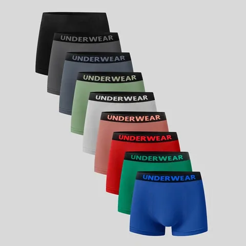 Herren Atmungsaktive Nylon Boxershorts Set Bequeme Polyamid Sportunterwäsche Mit Elastischem Buchstabenbund Herren Boxershorts