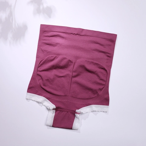 Bragas de Maternidad de Cintura Alta Sin Costuras Soporte Abdominal Transpirable Poliamida Spandex Ropa Interior Borde de Encaje Para Mujeres Embarazadas