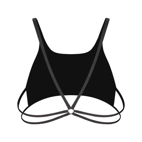 Damen Nahtloser Sport BH Gerippt Mit Herausnehmbaren Polstern Sexy Überkreuzter Rücken Yoga Fitness Lauftop Feste Doppelgurte