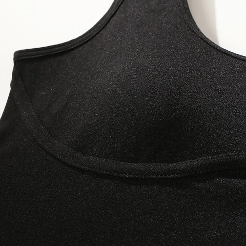 Women Seamless Sports Bra Wireless Padded Yoga Crop Top Round Neck Wide Straps Vest Activewear Base Layer Nylon Underwear