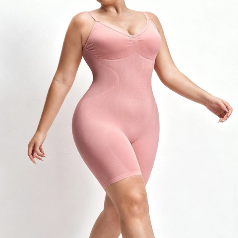 Nahtloser Shapewear Bodysuit Damen Bauchweg Bodysuit Hochelastisch Po Lifting Unterwäsche Einteiliger Formgebender Body