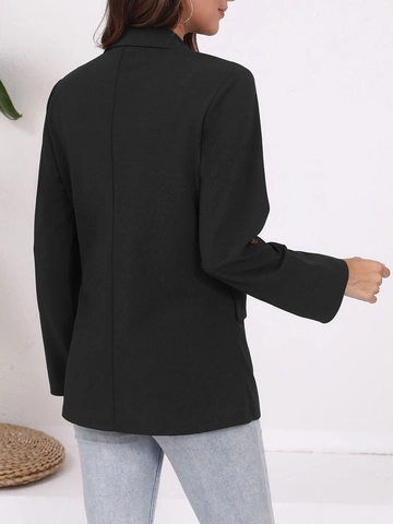 Damen Mode Übergröße Casual Blazer Patchwork Revers Slim Fit Strickjacke Büro Dame Langarm Anzug Jacke Oberbekleidung