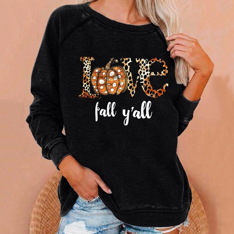 Dames Halloween Pompoen Kabouter Print Sweatshirt Losse Pasvorm Raglan Lange Mouwen Ronde Hals Pullover Herfst Winter Casual Top