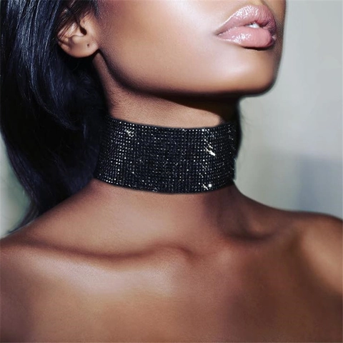 Μεταλλικό Πλέγμα με Πούλιες Κολιέ Choker Φαρδύ Λουράκι Λαιμού για Γυναίκες Κοσμήματα Φεστιβάλ Μουσικής Πάρτι Αξεσουάρ