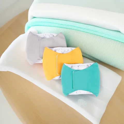 Washable Dog Sanitary Pants Reusable Female Dog Diaper Male Dog Belly Band Adjustable Breathable Cotton Pet Underwear