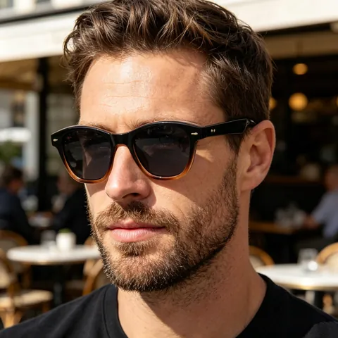 Gafas de Sol Cuadradas Retro Vintage Para Hombres Mujeres Protección UV400 Montura de PC Lentes de PC Gafas de Moda