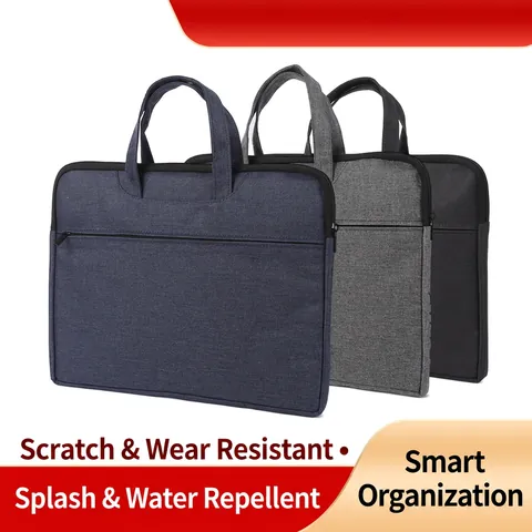 Valigetta Business in Tessuto Oxford Impermeabile Borsa per Laptop Grande Capacità Tasche Multiple Con Cerniera Ufficio Per Uomo Donna