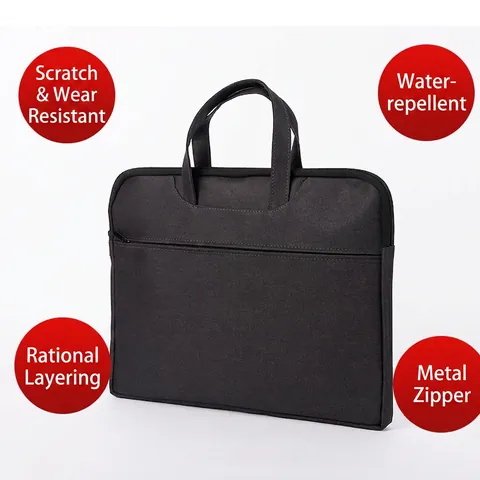 Valigetta Business in Tessuto Oxford Impermeabile Borsa per Laptop Grande Capacità Tasche Multiple Con Cerniera Ufficio Per Uomo Donna