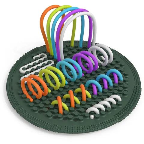 Tavoletta Per Attività Sensoriale In Silicone Giocattolo Montessori Per Capacità Motorie Bambini Labirinto Educativo