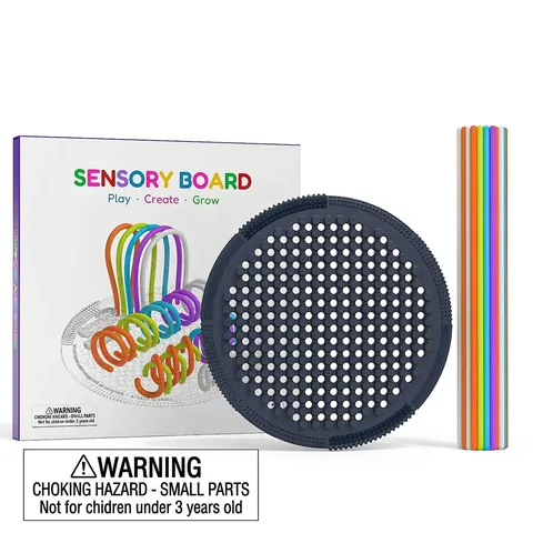 Tavoletta Per Attività Sensoriale In Silicone Giocattolo Montessori Per Capacità Motorie Bambini Labirinto Educativo