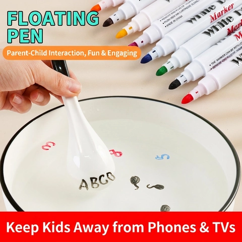 Magic Floating Water Painting Pens Colorful Whiteboard Markers Plastic DIY Drawing Creative Educational Toy For Kids