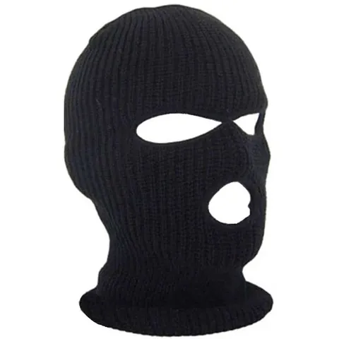 Knitted Balaclava Ski Mask Full Face Cover Winter Warm Outdoor Cycling Windproof Soft Beanie Hat For Men Women