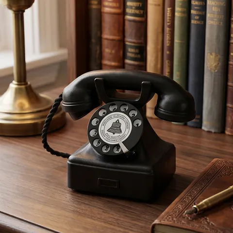Ornement De Téléphone Vintage Modèle De Téléphone Rétro À Cadran Rotatif En Résine Décoration De Table Maison Bureau Style Antique