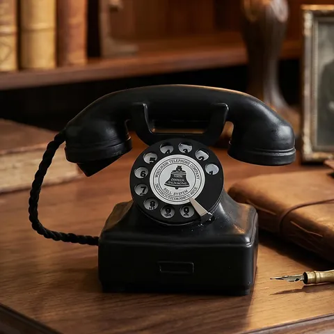Ornement De Téléphone Vintage Modèle De Téléphone Rétro À Cadran Rotatif En Résine Décoration De Table Maison Bureau Style Antique