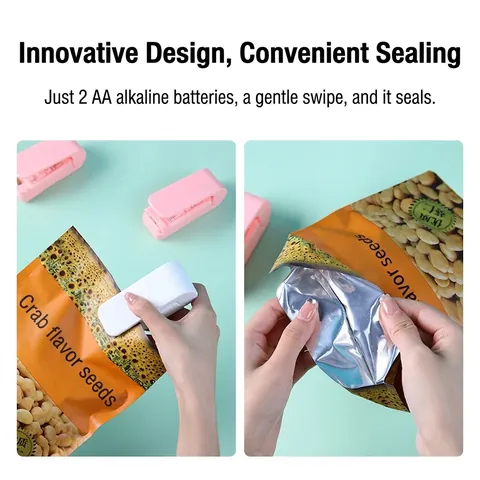 Portable Mini Sealer Handheld Heat Sealer For Plastic Bag Food Storage Small Thermal Sealing Machine Magnetic Kitchen Tool