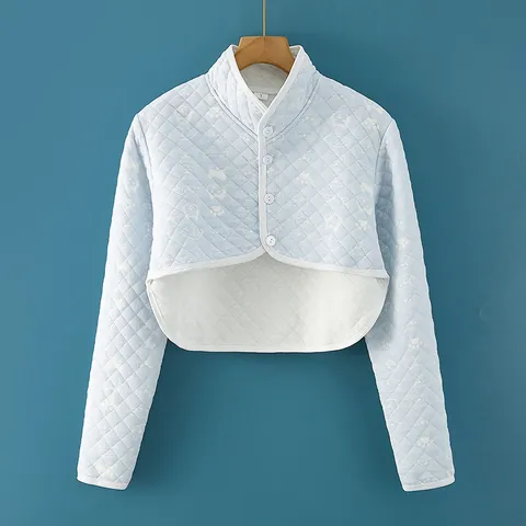 Women Quilted Cotton Shoulder Warmer Thermal Shoulder Protector Wrap For Elderly Maternity Sleep Neck Protection Warm Top