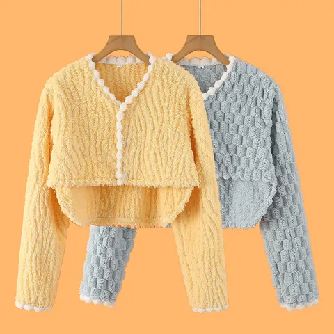 Dames Verdikte Flanellen Schouderbeschermer Kort Fleece Vest Zachte Warme Sjaal Voor Slaap Postpartum Verzorging Thuis