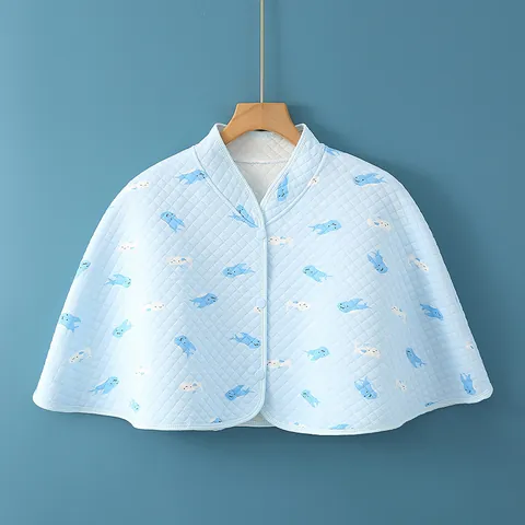 Quilted Color Cotton Shoulder Protector Shawl Warm Air Conditioned Room Postpartum Cape Women Office Nap Shoulder Wrap