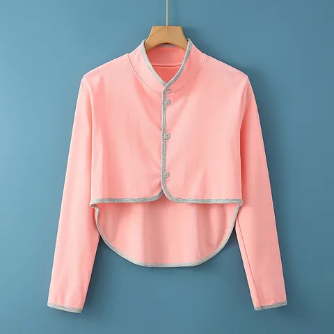 Mantella per Spalle da Donna in Cotone Caldo Cardigan Bolero con Collo Alto per Anziani Postpartum Aria Condizionata
