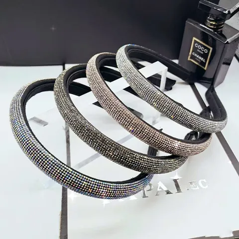 Cerchietto Imbottito con Strass Cristallo Scintillante Spugna Accessori per Capelli Elegante Festa Donna Cerchietto