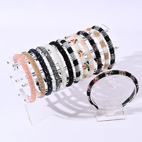 Barock Vintage Kristallperlen Haarreif Für Damen Luxus Strass Haarband Handgefertigt Mode Haarschmuck Kopfschmuck