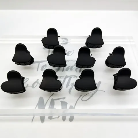 Mini Pinzas para el Cabello Mate Flocado Forma de Corazón Conejo Flor Pequeñas Horquillas para Mujer Niña Accesorios para el Cabello