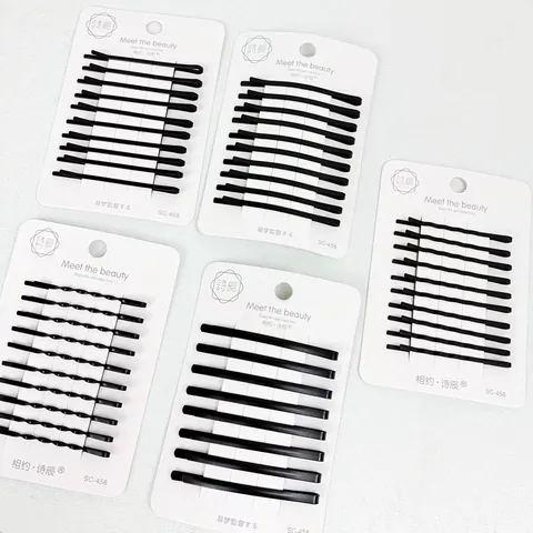 Minimalistische Metall Matte Haarnadeln Haarklammern Für Damen Einfarbig Und Verlauf Welle Gerade Tägliche Haar Styling Accessoires