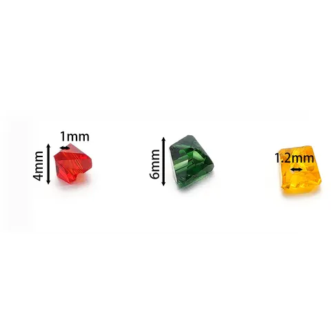 Irregular Faceted Crystal Glass Loose Beads For DIY Jewelry Making Handmade Bracelet Necklace Crafting Supplies Accessories