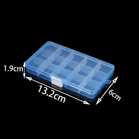 Multi Compartment Portable Plastic Jewelry Storage Box Transparent PP Organizer For Beads Earring Findings Removable Case