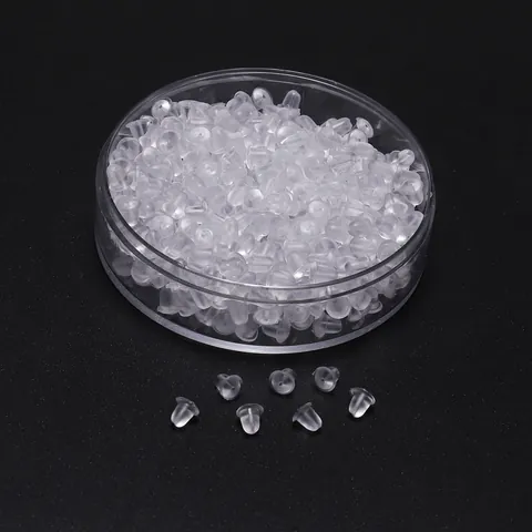 Clear Silicone Earring Backs Stoppers Boxed Transparent Soft Earring Nuts Replacement Findings For Studs And Hooks DIY Jewelry Making