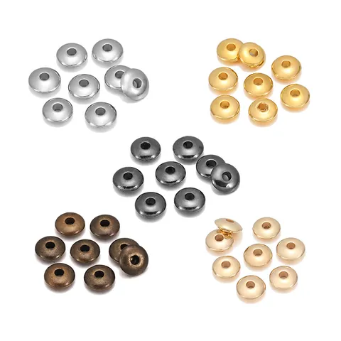 Rondelle Spacer Beads Electroplated CCB Loose Beads For Jewelry Making DIY Bracelet Necklace Handmade Craft Supplies Mixed Colors