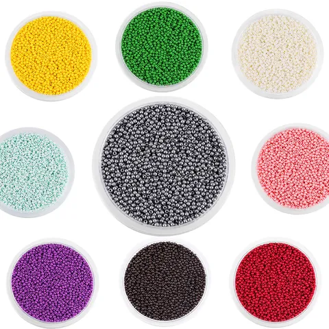 Cuentas de Vidrio Multicolor Mezclado Redondas Cuentas Sueltas Espaciadoras Para Creación de Joyas DIY Pulsera Collar Accesorios Hechos a Mano 2mm
