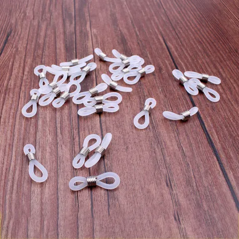 Silikon Brillenkette Steckverbinder Legierung Spule Rutschfeste Brillenband Enden Halter Für DIY Schmuckherstellung Brillenzubehör