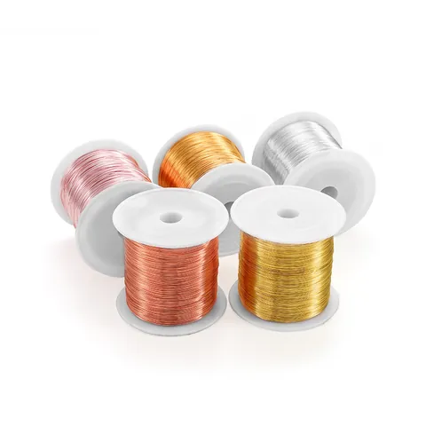 Color Preserving Copper Wire For Jewelry Making DIY Beading Handcraft Metal Cord For Bracelet Necklace Floral Accessory