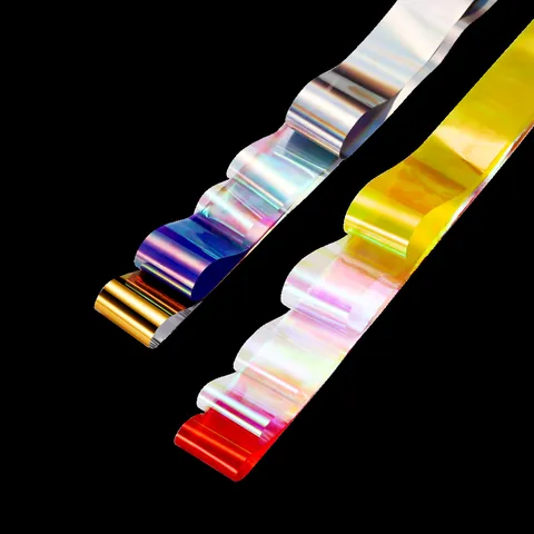 Autocollants Transfert Papier Verre Ongles Aurora Irisant Laser Holographique Pour Décoration Manucure DIY Matériau Feuille Multicolore
