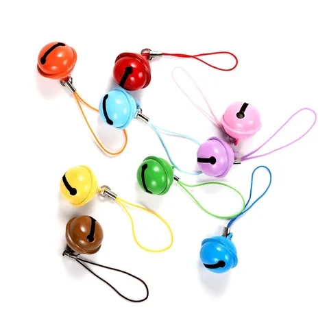 DIY Schmuckherstellung Zubehör Mobiltelefon Lanyard Polyester Geflochtene Schnur Mit Metalllegierung Rohr Ring Bunte Hängeseil