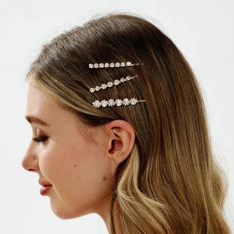 Gold Metall Strass Bobby Pins Funkelnde Kristall Haarspangen Ins Stil Haar Barrettes Für Damen Hochzeit Party Zubehör
