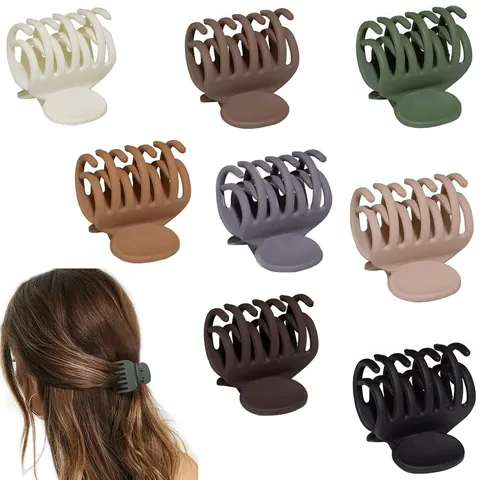 Matte Acryl Hoge Paardenstaart Haarklauw Voor Vrouwen Minimalistisch Kleine Haarspeld Haarfixatie Hulpmiddel Mode Haaraccessoires