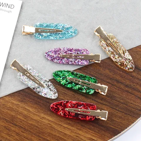 Koreaanse Minimalistische Celluloseacetaat Haarclip Met Glitterpailletten Laser Sparkle All-Match Haarcasual Voor Vrouwen Mode Accessoires