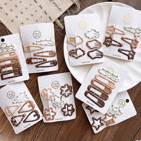 Carini Fermagli per Capelli a Pois Mollette in Metallo Stile Coreano Dolci Accessori per Capelli per Donne e Ragazze