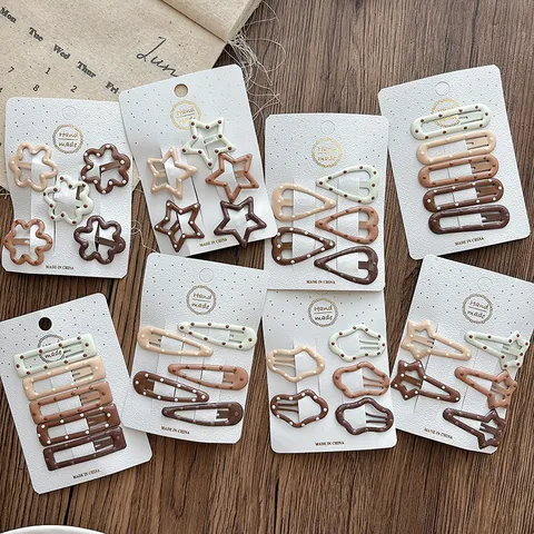 Carini Fermagli per Capelli a Pois Mollette in Metallo Stile Coreano Dolci Accessori per Capelli per Donne e Ragazze