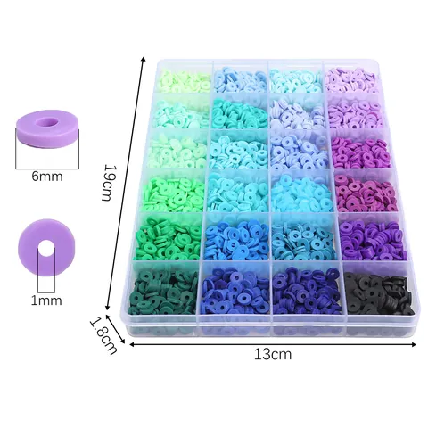 Polymer Ton Heishi Perlen Für DIY Armband Halskette Ohrring Schmuckherstellung Mehrfarbige Handgefertigte Bastelkomponenten Perlen Set
