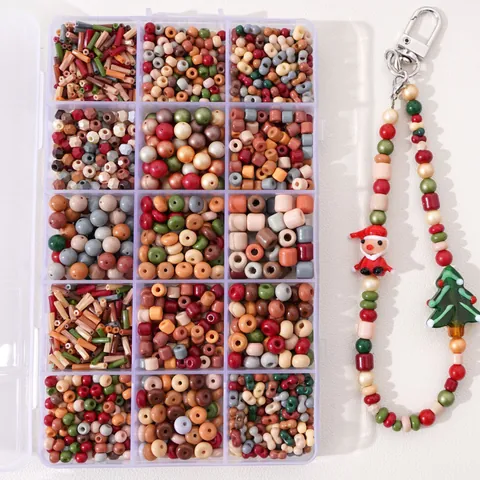 Maillard Color Mixed Glass Beads For DIY Jewelry Making Round Peanut Abacus Cylinder Tube Beads Necklace Craft Material