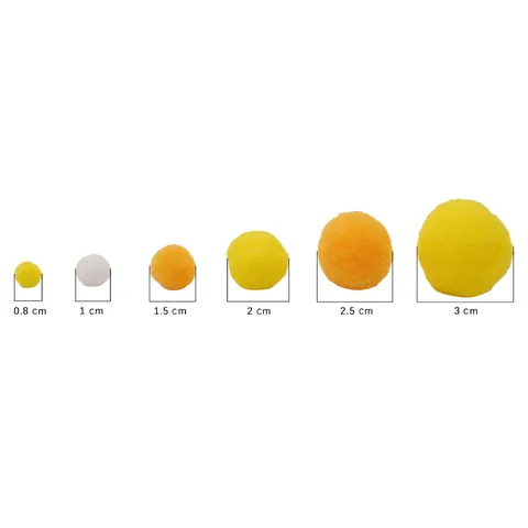 DIY Handmade Polyester Plush Pom Poms For Children Creative Craft Projects Vibrant Decorative Soft Round Fuzzy Ball Ornaments