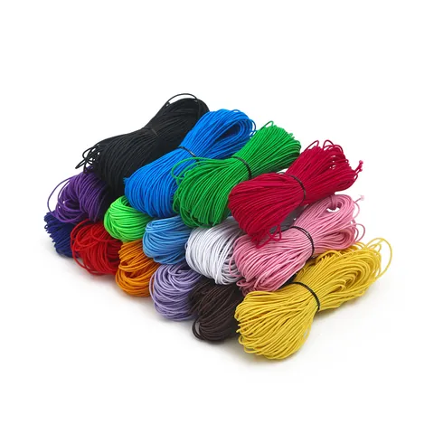 High Stretch Elastic Cord Colorful Round Rubber Band For DIY Jewelry Making Sewing Craft Durable Braided String Accessory