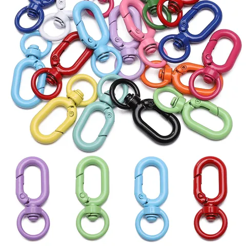 Colorful Alloy Lobster Clasp Swivel Snap Hook For Keychains DIY Bag Backpack Hardware Accessory Jewelry Making Buckle