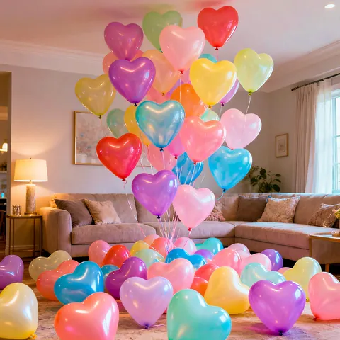 Heart Shaped Latex Balloons Colorful Romantic Balloon For Wedding Birthday Valentine Day Party Scene Decoration Props