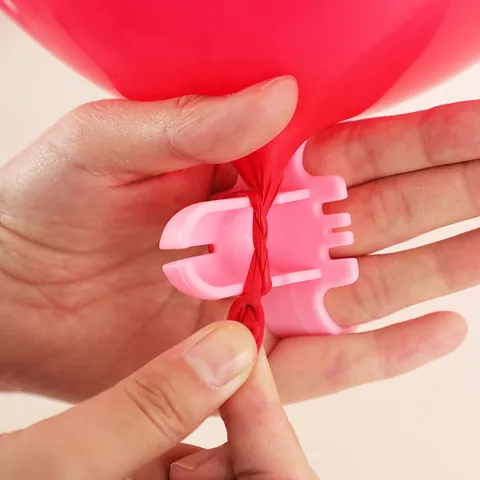 Ergonomic Plastic Balloon Tying Tool Knotter For Wedding Birthday Event Decoration Accessories Random Color